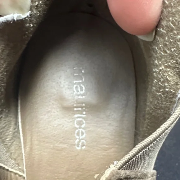 Maurices Brown Wedge Booties with Buckle - Picture 2 of 9